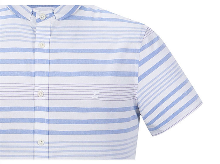 Anti-pilling Logo personnalisé Bouton vers le haut Manche courte 100% coton chemise pour enfants chemise pour garçons