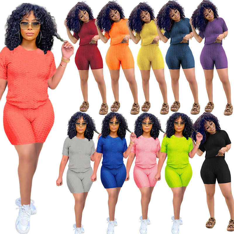 2021 antibactérien de bonne qualité 2 pièces ensemble de chemise de yoga courts courts de jogger maillot de sport haut