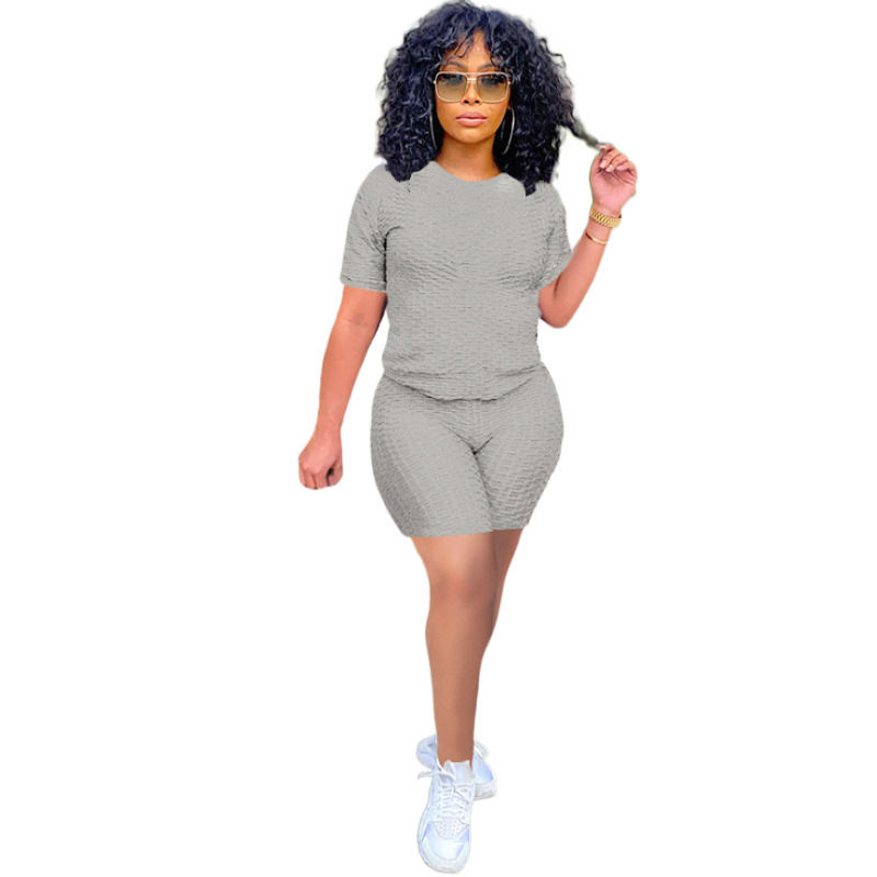 2021 antibactérien de bonne qualité 2 pièces ensemble de chemise de yoga courts courts de jogger maillot de sport haut