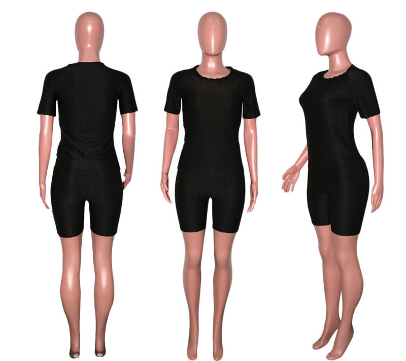 2021 antibactérien de bonne qualité 2 pièces ensemble de chemise de yoga courts courts de jogger maillot de sport haut