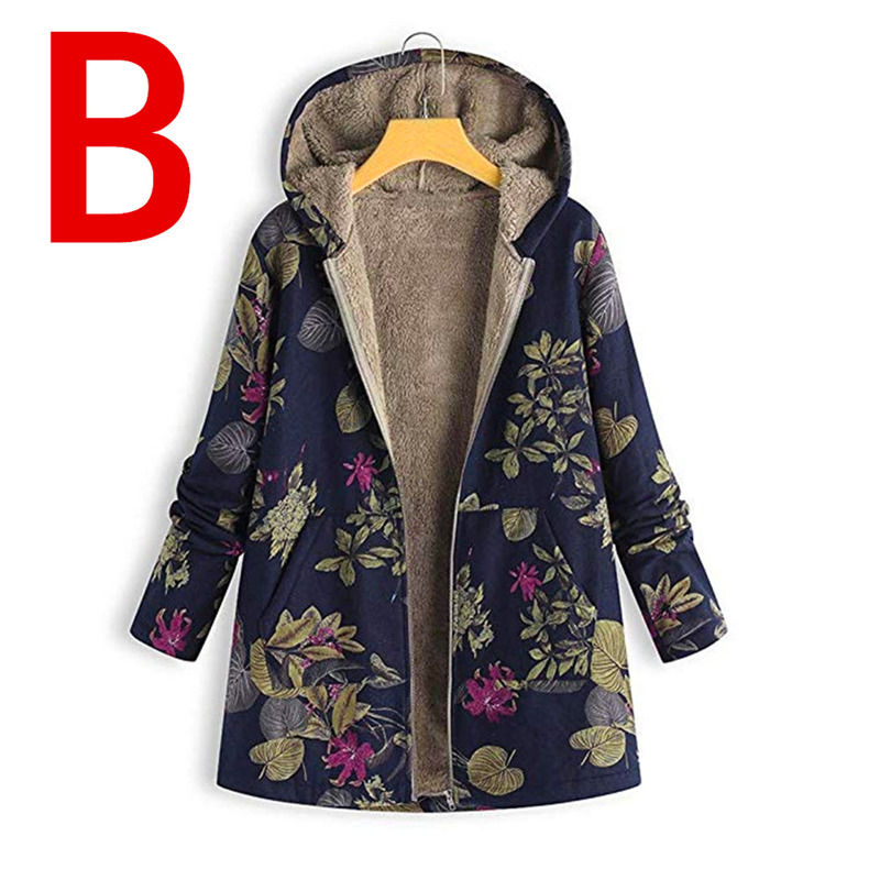 - à l'eau, prêt à être expédié, coton et capuchon chaud imprimé, tissu de laine, veste d'hiver,