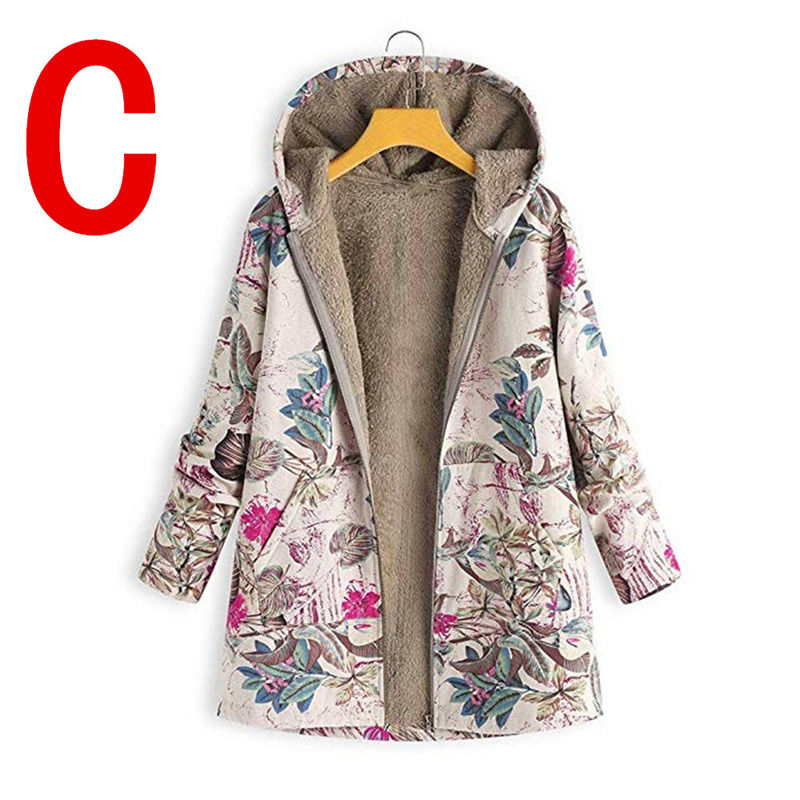- à l'eau, prêt à être expédié, coton et capuchon chaud imprimé, tissu de laine, veste d'hiver,