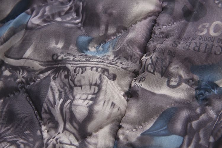Mode épais collier de fourrure en coton rembourrée jean denim veste d'hiver jean à capuche manteau imperméable femmes